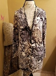 Isaac Mizrahi Black and White Cardigan